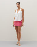 Saia Curta Paetê - Pink