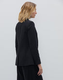 Blazer Slim Gola de Smoking - Preto