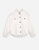 Jaqueta Oversized de Sarja - Cru