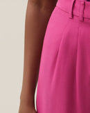 Calça Wide Passantes Duplos de Alfaiataria - Rosa Escuro