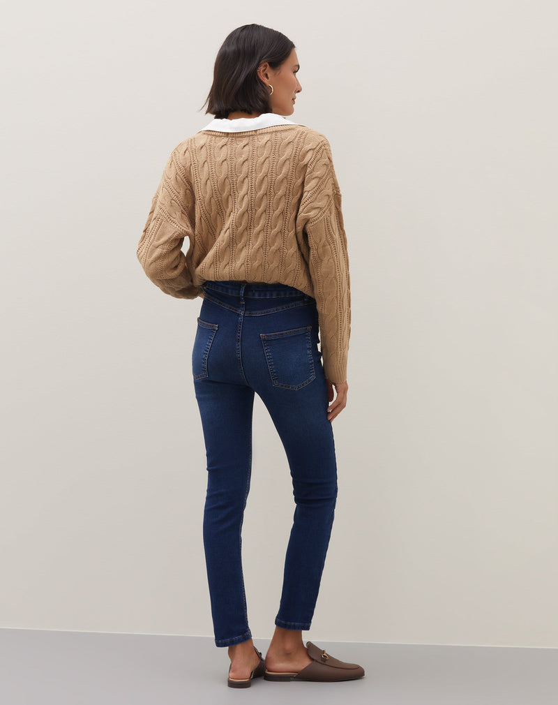 Calça Skinny Jeans - Azul Escuro