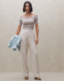 Calça Cargo Alfaiataria  - Areia