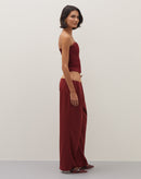 Calça Jogger Bicolor - Vinho