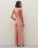 Macacão Linho Gola Alta - Rosê