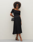 Blusa Tricot Ombro a Ombro - Preto