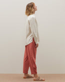 Camisa Básica de Linho - Natural