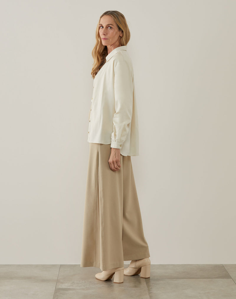 Camisa Ampla de Lyocel Special Edition - Areia