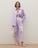 Top Transpassado com Amarração Cintura  - Lilás