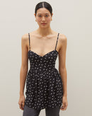 Blusa Regata com Decote Coração e Lastex nas Costas - Dupla Poi