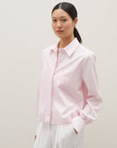 Camisa Básica Curta - Rosa Claro