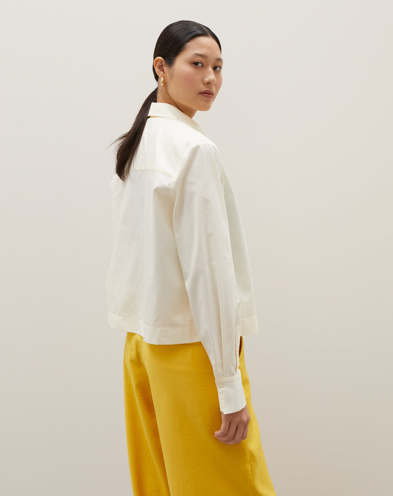 Camisa Básica Curta - Amarelo Claro