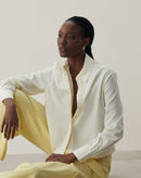 Camisa Básica Curta - Amarelo Claro