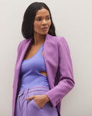 Body Decote Nadador nas Costas com Recorte na Lateral e Costas - Roxo