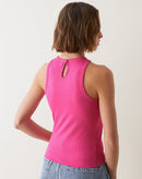 Regata de Malha e Halter Neck Nadador - Rosa Escuro