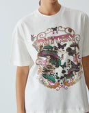 T-shirt  Mystery Estampada - Creme