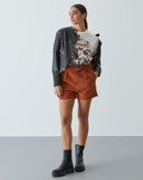 T-shirt  Mystery Estampada - Creme