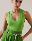 Regata com Decote V - Verde