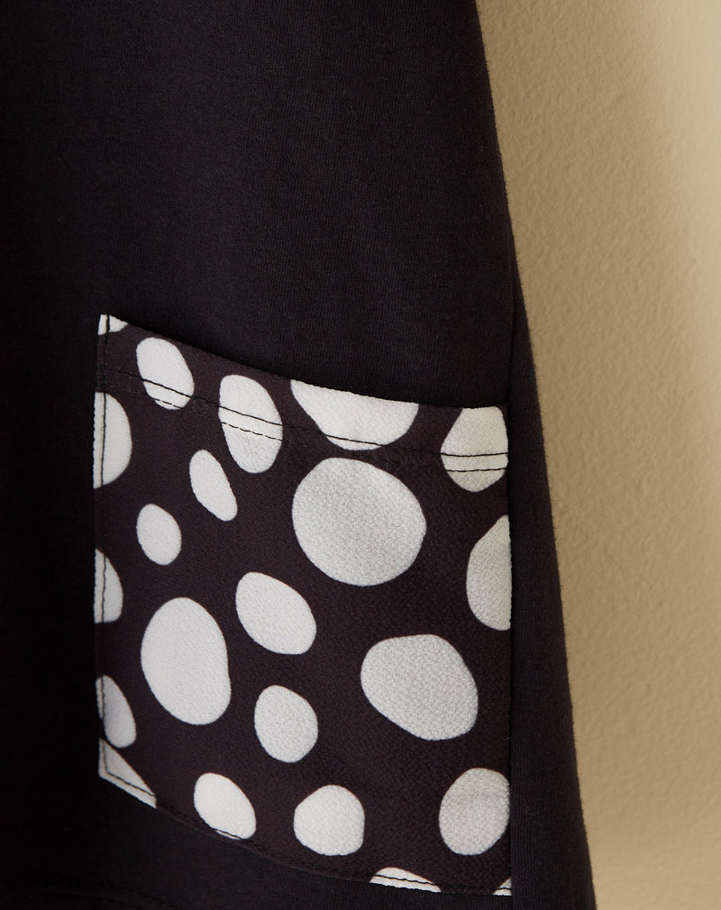 Camiseta Infantil Bolso Estampado 4 a 12 Anos - Preto