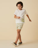 Camiseta Infantil Bolso Estampado 4 a 12 Anos - Preto