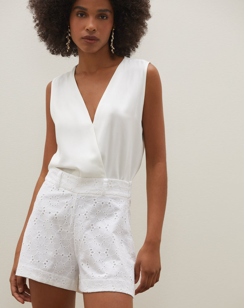 Regata Regular com Transpasse - Branco