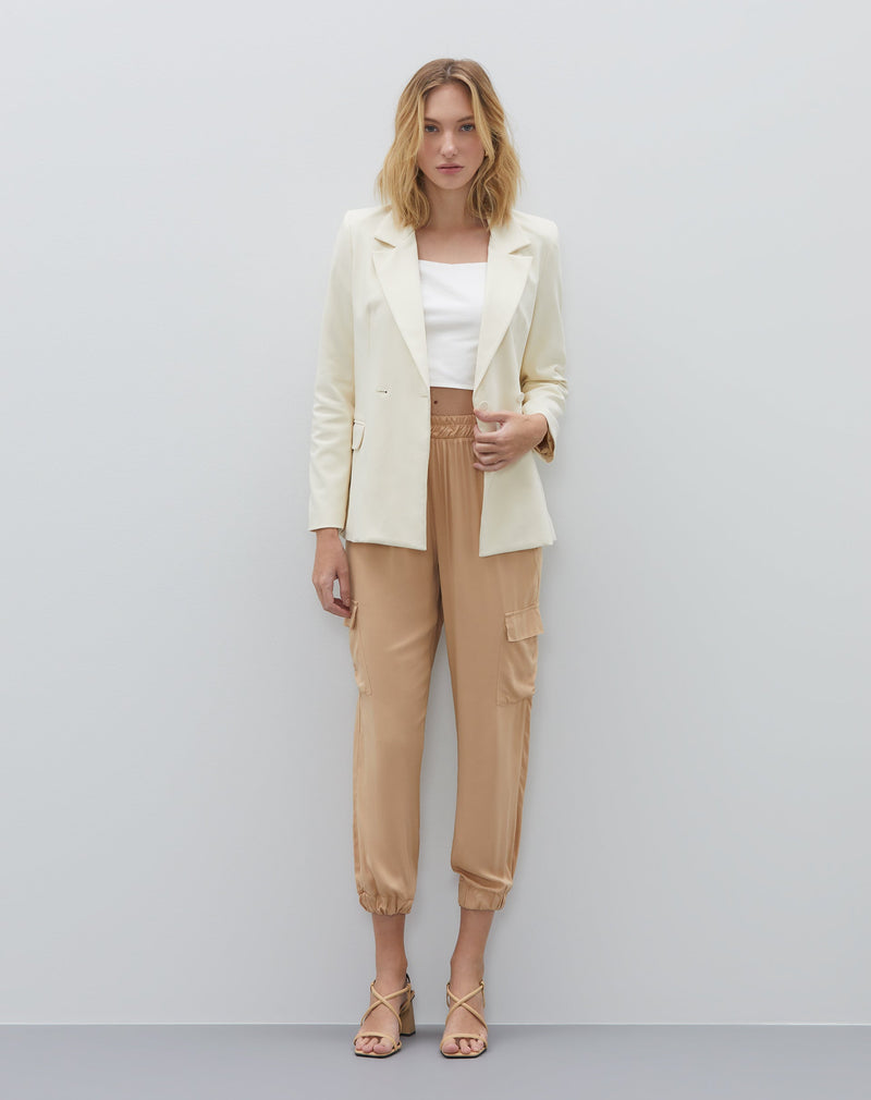 Top Decote Coração com Alça Larga  - Off-white