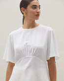 Blusa Manga Curta Recorte Costas - Off-white