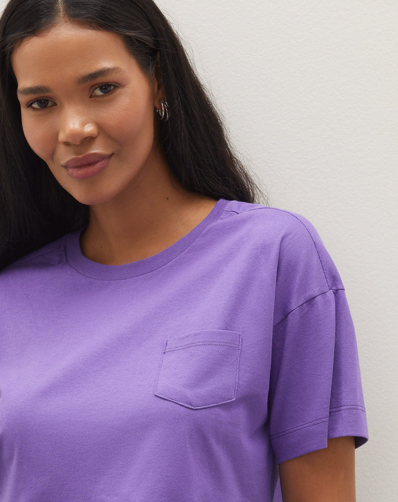 Camiseta Cropped - Roxo