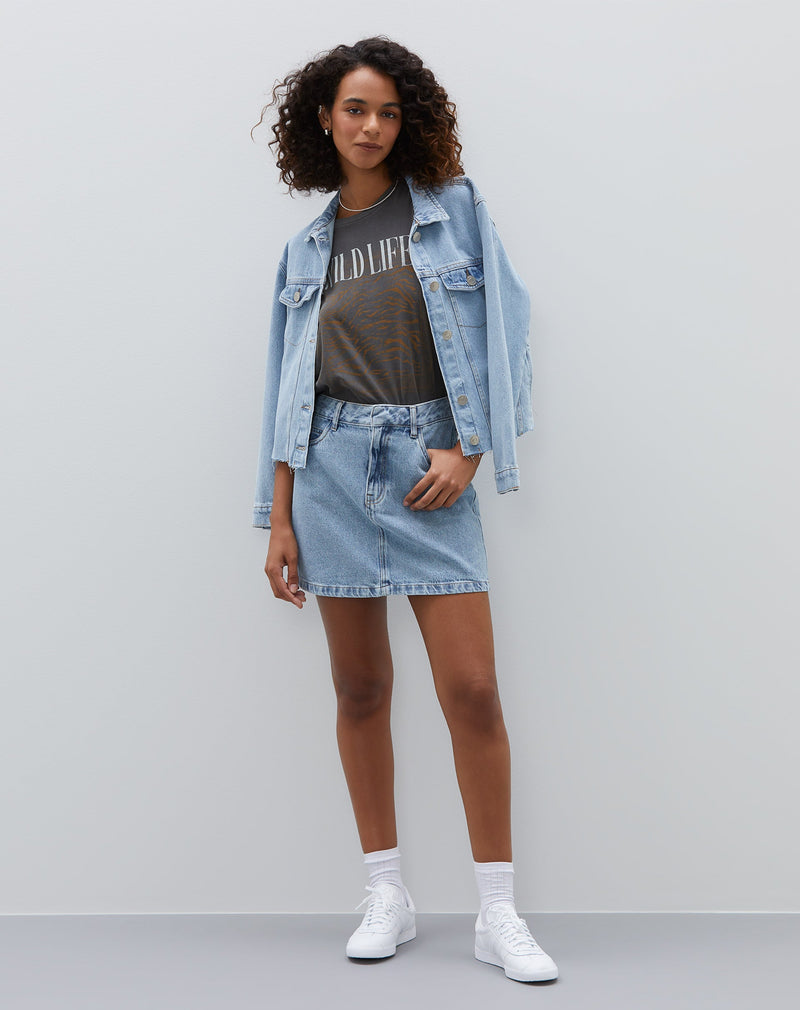 Regata de Malha Cavada Estampada - Wild Life