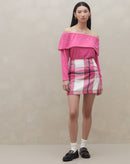 Blusa Manga Longa Ombro a Ombro  - Rosa