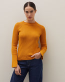 Blusa Manga Longa Raglan de Tricot - Mostarda