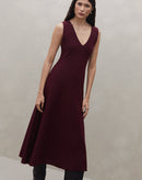 Vestido Midi de Tricot - Vinho