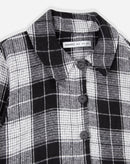 Jaqueta Curta Xadrez  - Preto