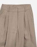 Bermuda com Pregas Alfaiataria - Caqui