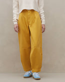 Calça Baggy de Sarja - Mostarda