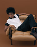 Calça Wide com Passante Duplo - Preto