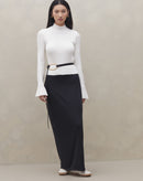 Suéter Manga Sino de Tricot - Off-white