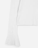 Suéter Manga Sino de Tricot - Off-white