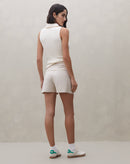 Shorts Viscose com Vivo Contrastante - Areia