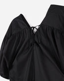 Vestido Midi Manga Bufante - Preto