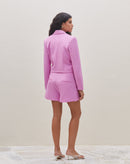 Short Saia de Alfaiataria Cintura Média - Rosa