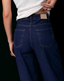 Calça Reta Jeans - Azul Médio