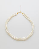 Colar Duplo de Pérolas - Dourado