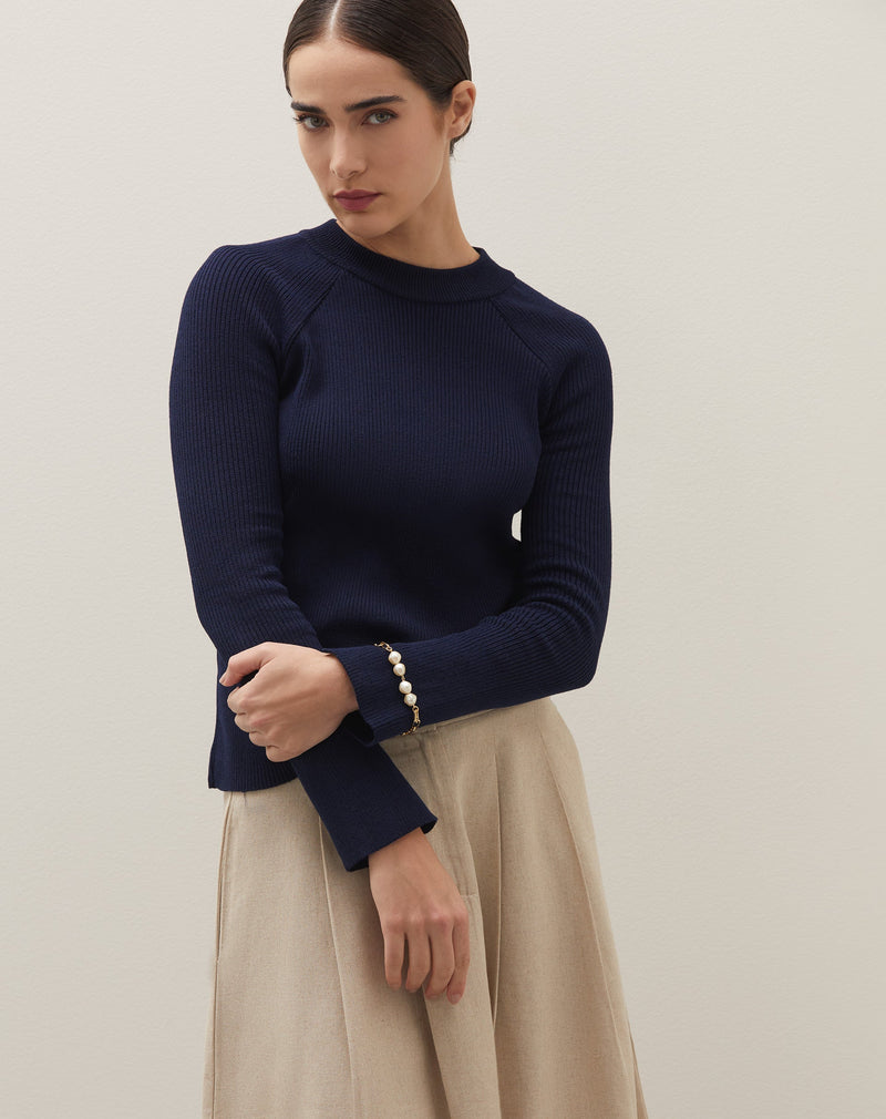 Pulseira Elos com Pérolas Folheado - Dourado