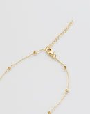 Colar com Pingente de Flor Folheado - Dourado