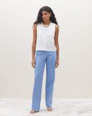 Regata Alças Largas com Recorte - Off-white