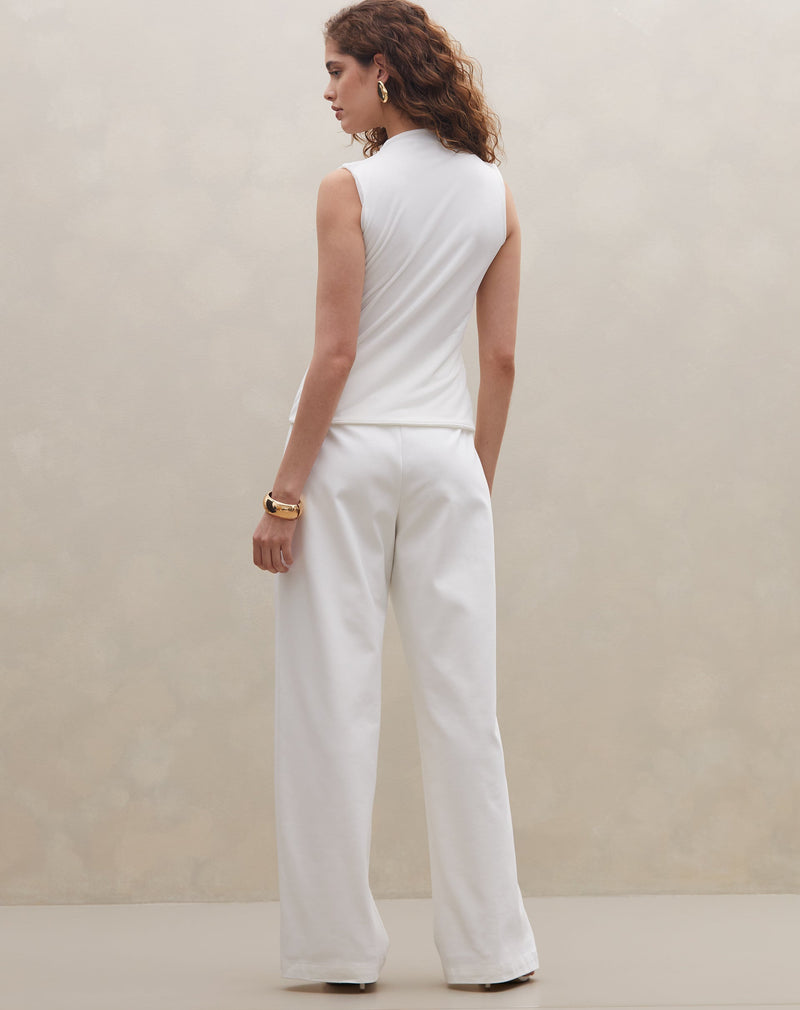 Regata Gola Alta de Tule - Off-white