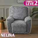 [Pague 1, Leve 2] Jogo de 4 Capas para Sofá Nélia em Poliéster e Elastano + BRINDES: 2 Tapetes