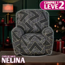 [Pague 1, Leve 2] Jogo de 4 Capas para Sofá Nélia em Poliéster e Elastano + BRINDES: 2 Tapetes