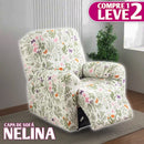 [Pague 1, Leve 2] Jogo de 4 Capas para Sofá Nélia em Poliéster e Elastano + BRINDES: 2 Tapetes