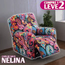 [Pague 1, Leve 2] Jogo de 4 Capas para Sofá Nélia em Poliéster e Elastano + BRINDES: 2 Tapetes